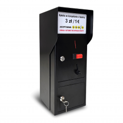 Wrzutomat na monety lub żetony ze stali nierdzewnej WPC-1