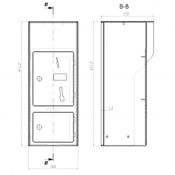 Wrzutomat na monety lub żetony ze stali nierdzewnej WPC-1